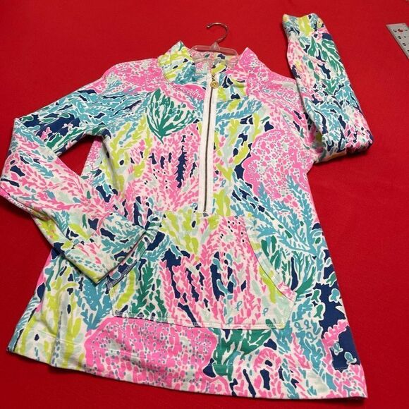 Lilly Pulitzer Let’s Cha Cha Popover Sweatshirt Size Small - Picture 5 of 9